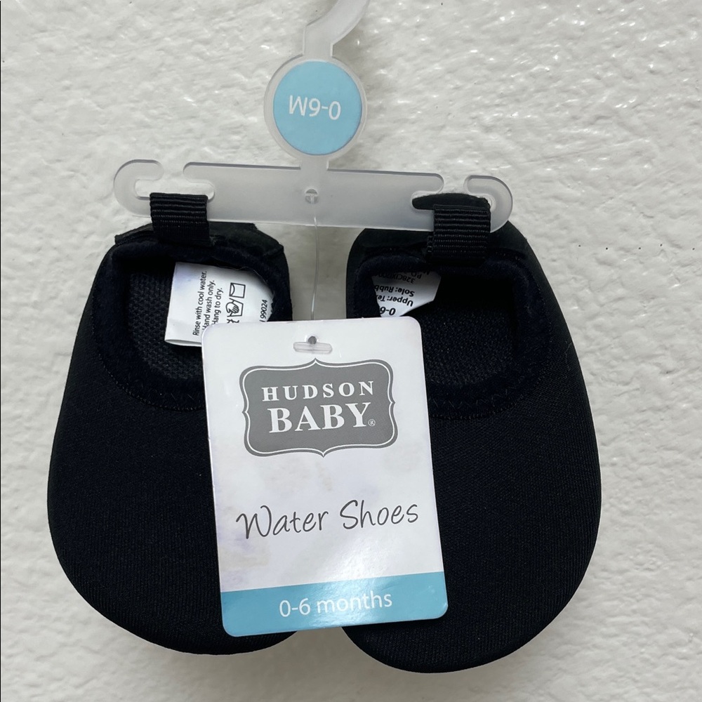 Hudson Baby Black Water Swim Shoes Unisex 0-6 Months